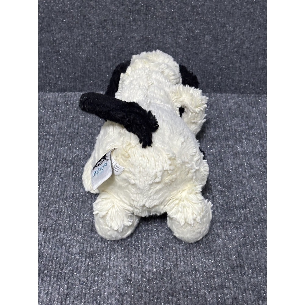 Jellycat Plush Toy Bashful Puppy 13" Medium White Black Stuffed Animal EUC‎ - Picture 6 of 7